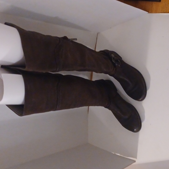 Miss Sixty Distressed Over the Knee Boots